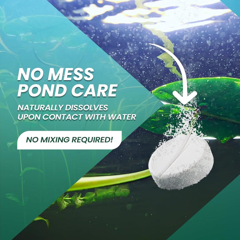 Not Rocket Sciences Koi Pond Cleaner Tablets - 25 Pcs. Muck & Sludge Remover, Ideal for Koi Fish Pond Maintenance, Outdoor Use, 8 oz - Image 5